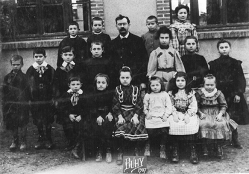 L'école de Buhy en 1907