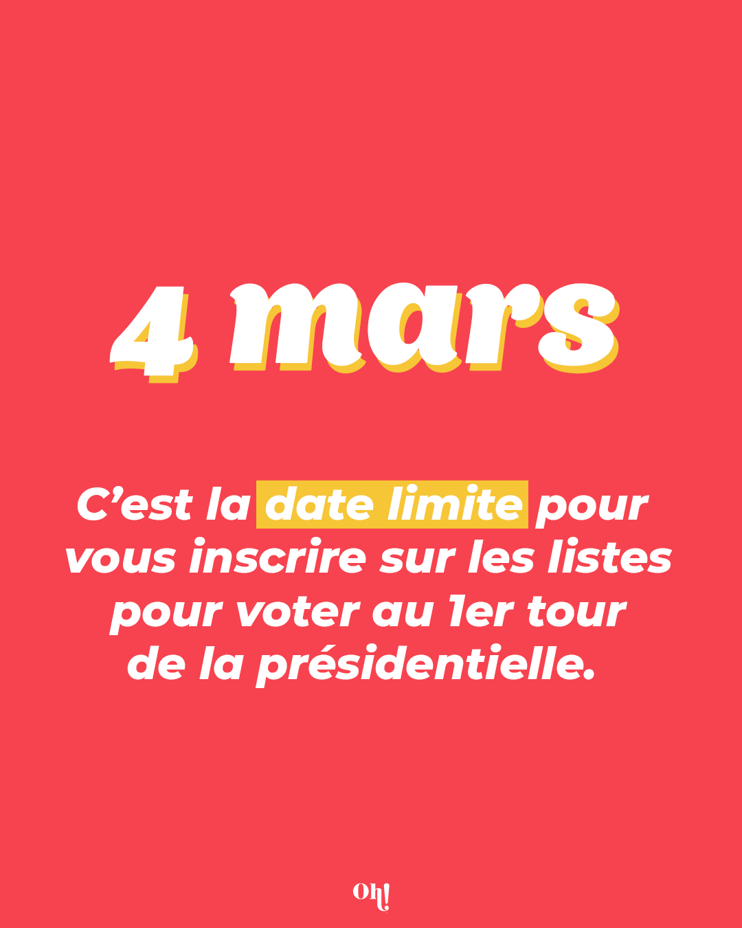 N&rsquo;oubliez pas de vous inscrire sur les listes électorales